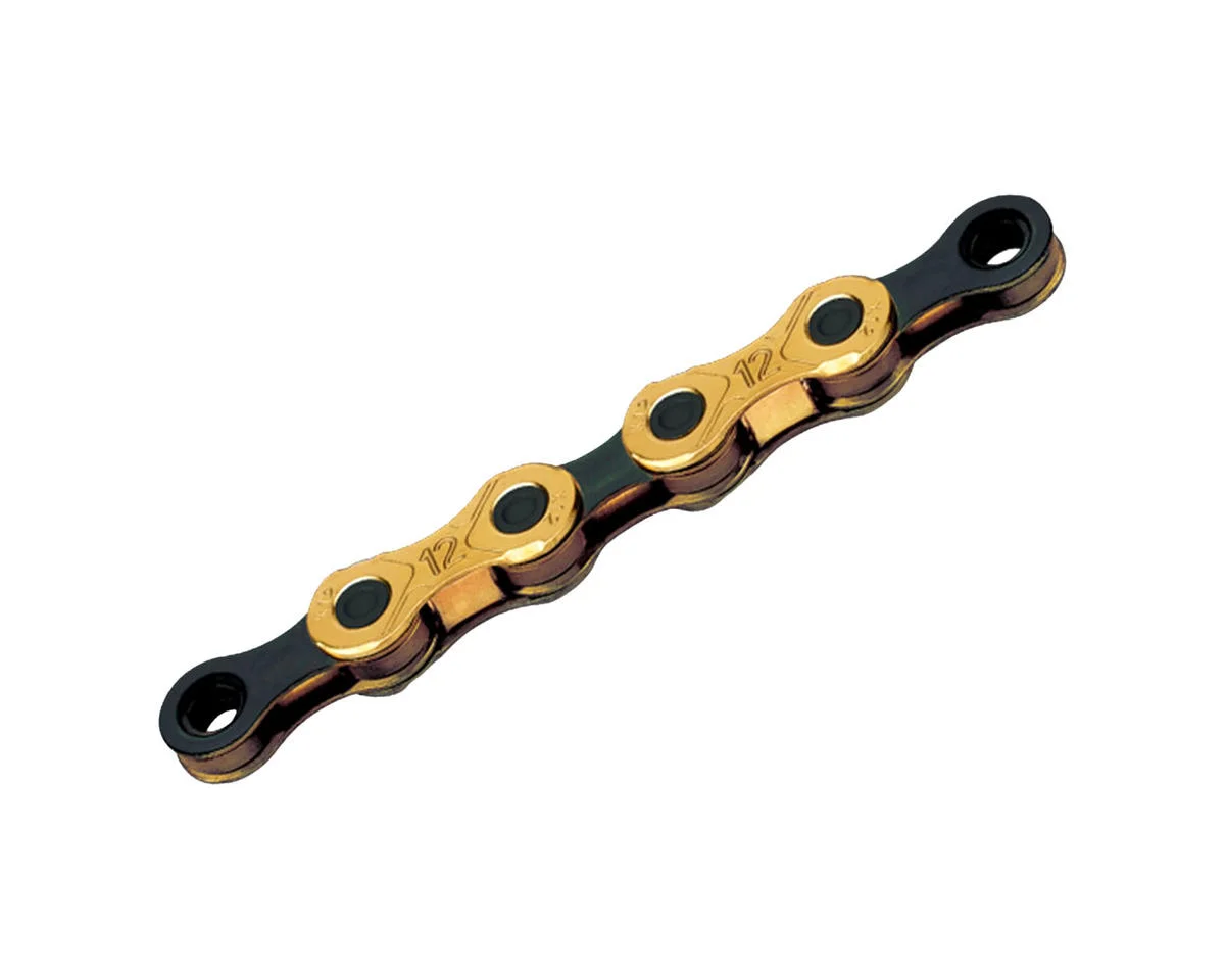 KMC X12 Waxed Chain (Ti Gold/Black) (12 Speed) (126 Links)